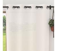 Soleil d'ocre, Voile Lin à Oeillets 280x250 cm Linen Blanc