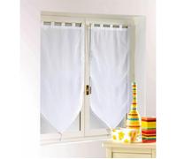 Voile - Marque inconnue - Uni Blanc - 160x60 cm - Passe-tringle - Contemporain