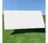 Voile Ombrage 1.6 x 3.1 m Vent et Perméable à l'eau Voile d'ombrage Protection Solaire Toile Rectangulaire Résistant pour Potager, Serre, Balcon, Terrasse, Pergola, Patio, Blanc