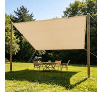 Voile Ombrage 1.8 x 3.1 m Respirant Voile d'ombrage de Jardin Résistant pour Couverture Végétale Serre Jardin Pergola Patio Lawn Pet House, Jaune Sable