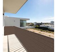 Voile Ombrage 165 x 260 cm Anti UV Filet D'Intimité Plusieurs Tailles pour La Couverture Végétale Serre Pergola Jardin Abri D'Auto Pet House Lawn Patio, Brun