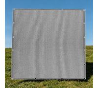 Voile Ombrage 3 x 4 m Vent et Perméable à l'eau Voile d'ombrage de Jardin Résistant pour Serre, Terrasse, Plantes, Poulailler, Coupe, Gris Clair