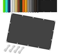 Voile Ombrage 310x320cm Imperméable, Ombrage, UV Protection 98%, Solaire à l'eau Toile d'ombrage Plusieurs Tailles et Coloris pour Jardin, Terrasse, Balcon, Extérieur, Gris Foncé