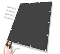 Voile Ombrage 310x380cm Imperméable, Ombrage, UV Protection 98%, Solaire Toile Parasol Pare Soleil Plusieurs Tailles et Coloris pour Jardin, Terrasse, Balcon, Extérieur, Gris Foncé