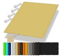 Voile Ombrage 320x320cm Imperméable, Ombrage, UV Protection 98%, Solaire Solaire Balcon Toile Plusieurs Tailles et Coloris pour Jardin, Terrasse, Balcon, Extérieur, Jaune Sable