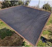 Voile Ombrage 3x3 avec Oeillets Filet d'ombrage Toile Ombrage Extérieur Filet d'ombrage Pergola Rideau pour Pergola Tente D'ombrage Tissu,black-3x2m