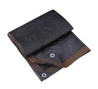 Voile Ombrage 5x5 Bache pour Pergola avec Oeillets Toile Ombrage Extérieur Filet d'ombrage Pergola Filets de Balcon Filet de Protection Contre Le Vent,black-2x5m