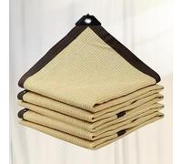 Voile Ombrage 6x4 Imperméable Filet d'ombrage Voile d'ombrage Etanche Filet Oiseaux Voile d' ombrage Anti UV Filet Protection Solaire Filet Anti Chaleur,beige-4x4m