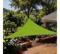 Voile Ombrage 885 x 885 x 885 cm Polyéthylène Haute Densité Protection UV 90%, Cordon de Montage Inclus Voiles Protection Solaire Plage Bâche D' Ombrages pour Piscine Balcon, Fruit Vert
