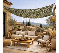 Voile ombrage camouflage - 3x5m