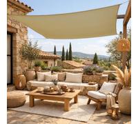 Linxor - Voile d'ombrage carré pour terrasse, Jardin, Toile imperméable et résistant UV - Plusieurs Tailles et Coloris