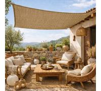 Linxor - Voile d'ombrage en chanvre rect. terrasse/jardin - Résistante UV - Plusieurs tailles