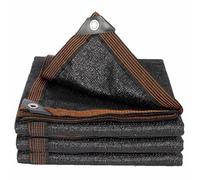Voile Ombrage Extérieur 5x4 Bâche Anti Chaleur Toile Ombrage Extérieur 3x4 avec Oeillets Jardin des Fleurs Serre Grange ou Chenil Toit Couvre,black-5x5m