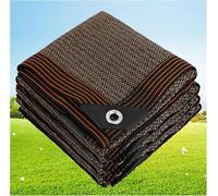 Voile Ombrage,HDPE Toile D'ombrage Pergola Serres Filet D'ombrage,Protection Rayons 80-95% UV Filet D'ombrage,pour La Couverture VéGéTale/Jardin/Voitures/Terrasse/Camping,Marron,1x2m