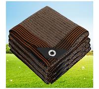 Voile Ombrage,HDPE Toile D'ombrage Pergola Serres Filet D'ombrage,Protection Rayons 80-95% UV Filet D'ombrage,pour La Couverture VéGéTale/Jardin/Voitures/Terrasse/Camping,Marron,2x10m
