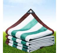 Voile Ombrage,HDPE Toile D'ombrage Pergola Serres Filet D'ombrage,Protection Rayons 80-95% UV Filet D'ombrage,pour La Couverture VéGéTale/Jardin/Voitures/Terrasse/Camping,Vert/Blanc,3x3m