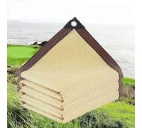 Voile Ombrage,HDPE Toile D'ombrage Pergola Serres Filet D'ombrage,Protection Rayons 80-95% UV Filet D'ombrage,pour La Couverture VéGéTale/Jardin/Voitures/Terrasse/Camping,Beige,2x5m