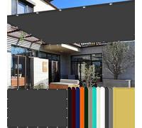 Voile Ombrage Rectangulaire 1.2 x 1.5 m UV Protection avec Oeillets Tissu Polyester Multi Couleur et Taille Bâche Dombrages pour Pelouse Balcon Pet House Jardin, Gris Foncé