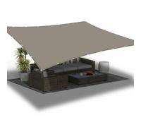 Voile Ombrage Rectangulaire 1.2 x 2.1 m Protection 95% UV Imperméable Rectangulaire avec Oeillets et Cordons Voile Ombrage pour en Plein Air, Jardin, Terrasse, Taupe