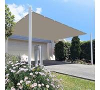 Voile Ombrage Rectangulaire 2.3 x 2.5 m Protection 95% UV Imperméable Rectangulaire Facile à Installer à Plier Auvent pour Être Applicable, Balcon et Pergola, Taupe