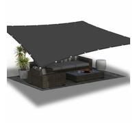 Voile Ombrage Rectangulaire 2 x 2.1 m Protection 95% UV Imperméable Rectangulaire avec Oeillets et Cordons Voile Ombrage pour en Plein Air, Jardin, Terrasse, Gris Foncé