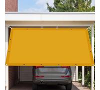 Voile Ombrage Rectangulaire 220 x 390 cm Toile PES Résistant à l'eau Voile d'ombrage Toile Rectangulaire Protection UV pour Jardin Terrasse Camping Sable, Or