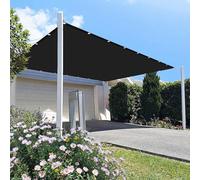 Voile Ombrage Rectangulaire 3 x 5 m Protection 95% UV Imperméable Rectangulaire Facile à Installer à Plier Auvent pour Être Applicable, Balcon et Pergola, Noir
