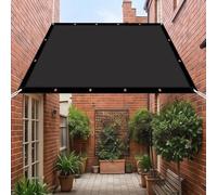 Voile Ombrage Rectangulaire 30 x 410 cm Multi Couleur et Taille Toile Ombrage Extérieur Protection UV pour Terrasse/Clôture/Chenil/Camping/Piscine, Noir