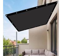 Voile Ombrage Rectangulaire 30 x 410 cm Multi Couleur et Taille Voile d'ombrage Toile Rectangulaire Imperméable Protection UV pour Terrasse/Clôture/Chenil/Camping/Piscine, Noir
