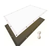 Voile Ombrage Rectangulaire 80 x 185 cm avec Oeillets et Cordons Imperméable Bache Ombrages UV Protection pour Patio Balcon Terrasse Camping Extérieur, Blanc