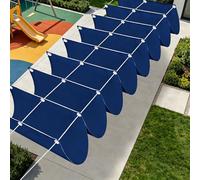Voile Ombrage Rétractable Vague 750 x 320 cm avec Protection UV Filet Dombrage Rectangle Multi Couleur Taille Toiles pour Patio Jardin Terrasse Extérieur Balcon, Bleu Foncé