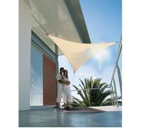 Jardiline Voile d'ombrage triangulaire Serenity 5x5 m Polyester Protection anti-UV Sable