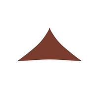 Voile parasol Tissu Oxford triangulaire 3x3x4,24 m Terre cuite
