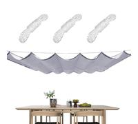 Voile Pare- ondulée rétractable - Ensemble de Tissus pour auvent de p | Auvent Pare- Ondulé Réglable Avec Système De Cordon De Traction Et Crochets. Toile D'ombrage Imperméable Et Protectrice