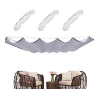 Voile Pare- ondulée rétractable - Ensemble de Tissus pour auvent de p | Auvent Pare- Ondulé Réglable Avec Système De Cordon De Traction Et Crochets. Toile D'ombrage Imperméable Et Protectrice