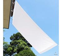 Voile Pare-Soleil Rectangle Imperméable à l'eau Patio Sun Chalkboard Windproof with Free Rope Perfect for The Outdoor Lawn Garden