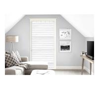 Soleil d'ocre, Louis Voile Porte fenêtre, Polyester, Blanc, 70x200 cm