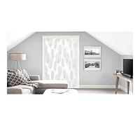Soleil d'ocre, Laly Voilage Porte fenêtre, Polyester, Blanc, 90x200 cm