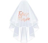 Voile pour EVJF - Future mariée - Enterrement de vie de jeune fille - Adulte Blanc G