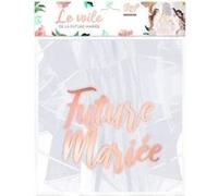 Voile pour EVJF - Future mariée - Enterrement de vie de jeune fille - Adulte Blanc G