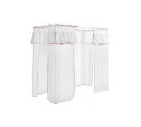 Voile pour lit à baldaquin Amori - SWITHOME - Matière transparente avec touches de rose