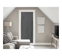 Soleil d'ocre Panama Voile pour Porte Fenêtre Anthracite Coton Gris 70 x 200 cm