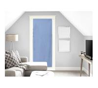 Soleil d'ocre Panama Voile pour Porte Fenêtre Coton Bleu 70 x 200 cm