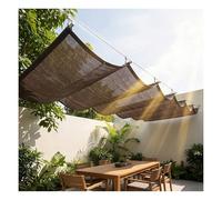 Voile rétractable， Toile de Toit ，Pergola Ombre - PEHD - Perméable à l'eau - Protection Solaire - Tente avec kit de Montage pour terrasse extérieure Maison sur Mesure(W2.8*L15m/W9.19*L49.21ft)