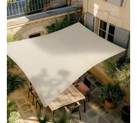 Jardiline Voile d'ombrage rectangulaire Rivage – Grège – 3 x 2 m – Qualité premium