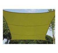 Voile d'ombrage carrée PROVENCE OUTILLAGE - Vert anis - 3,6 x 3,6 m - Tissu aéré hydrofuge - Protection anti-UV