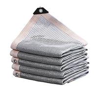 Voile Solaire en Aluminium Protection,Voile d'Ombrage Rectangulaire, Filet d'Ombrage Toile d'ombrage Serre Rectanglulaire, Feuille D'aluminium Toile d'ombrage Pergola, Bâche Anti UV 55% pour Voiture