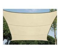 Perel VOILE SOLAIRE PERMÉABLE - CARRÉ - 3.6 x 3.6 m - COULEUR : CHAMPAGNE