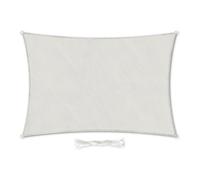voile solaire rectangulaire 2x4 m avec anneaux de fixation polyester perméable à l'air
