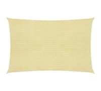 Voile toile d'ombrage parasol 160 g/m² 2 x 3,5 m PEHD beige Helloshop26 02_0008